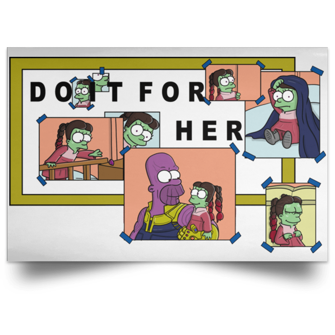 Housewares White / 18" x 12" Do it for Gamora Landscape Poster