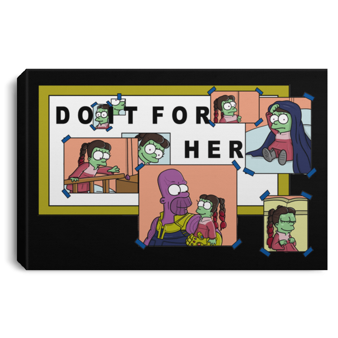 Housewares Black / 12" x 8" Do it for Gamora Premium Landscape Canvas