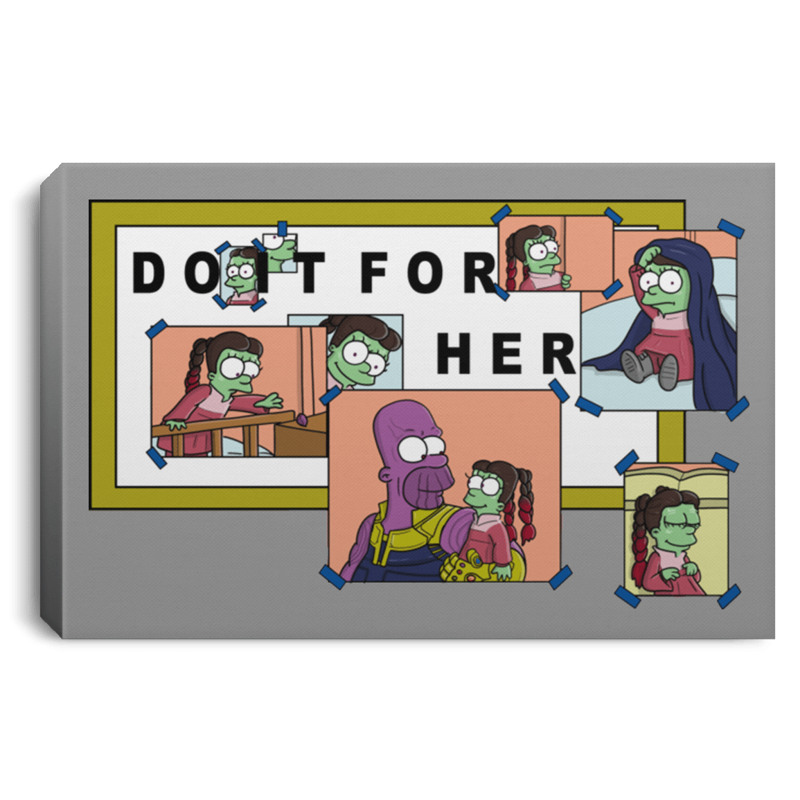 Housewares Gray / 12" x 8" Do it for Gamora Premium Landscape Canvas