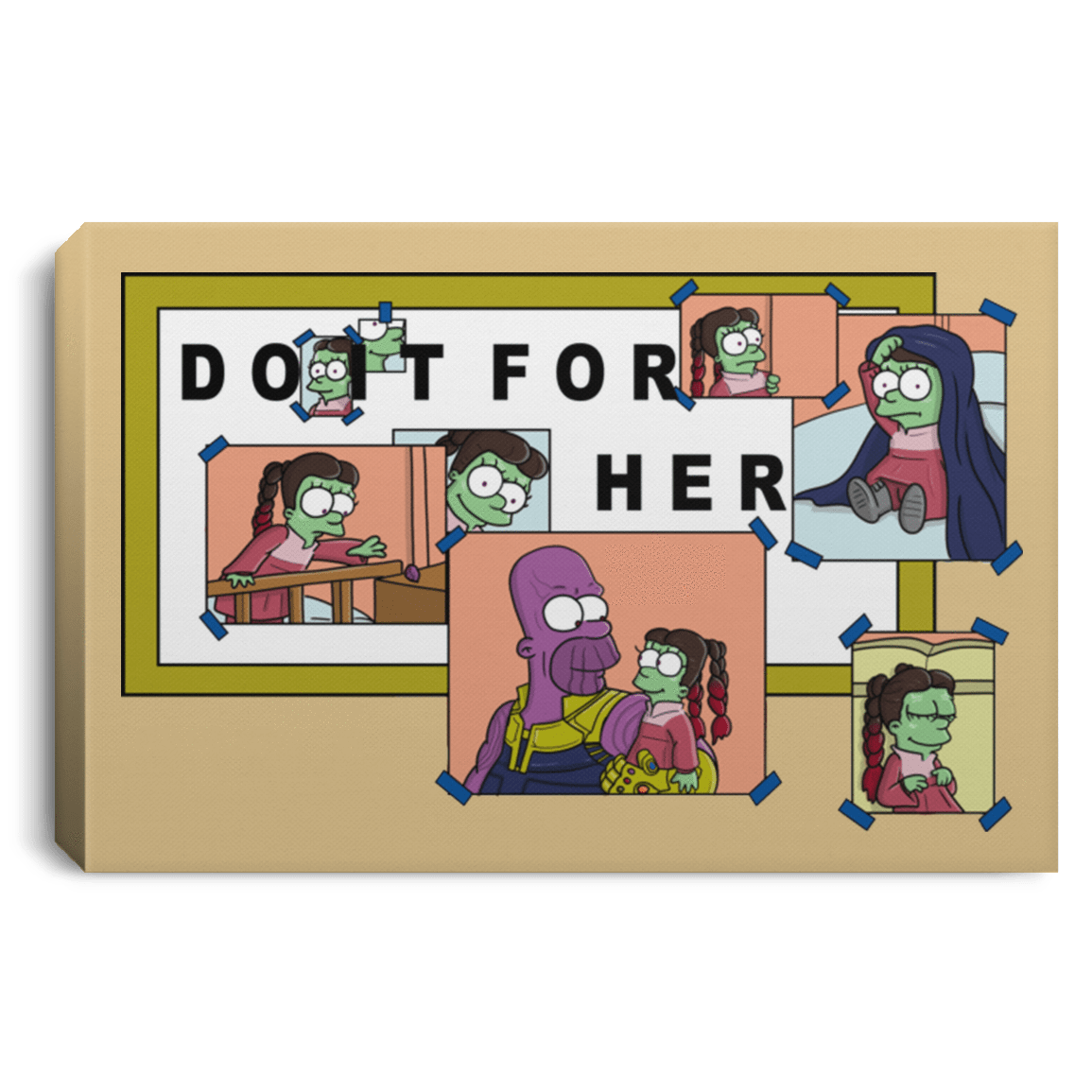 Housewares Tan / 12" x 8" Do it for Gamora Premium Landscape Canvas