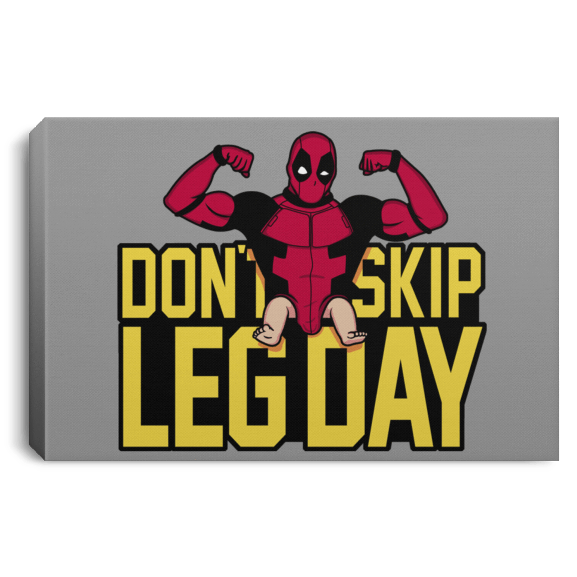 Housewares Gray / 12" x 8" Dont Skip Leg Day Premium Landscape Canvas