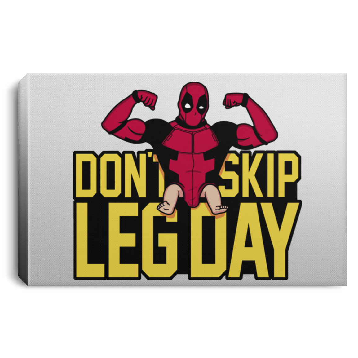 Housewares White / 12" x 8" Dont Skip Leg Day Premium Landscape Canvas