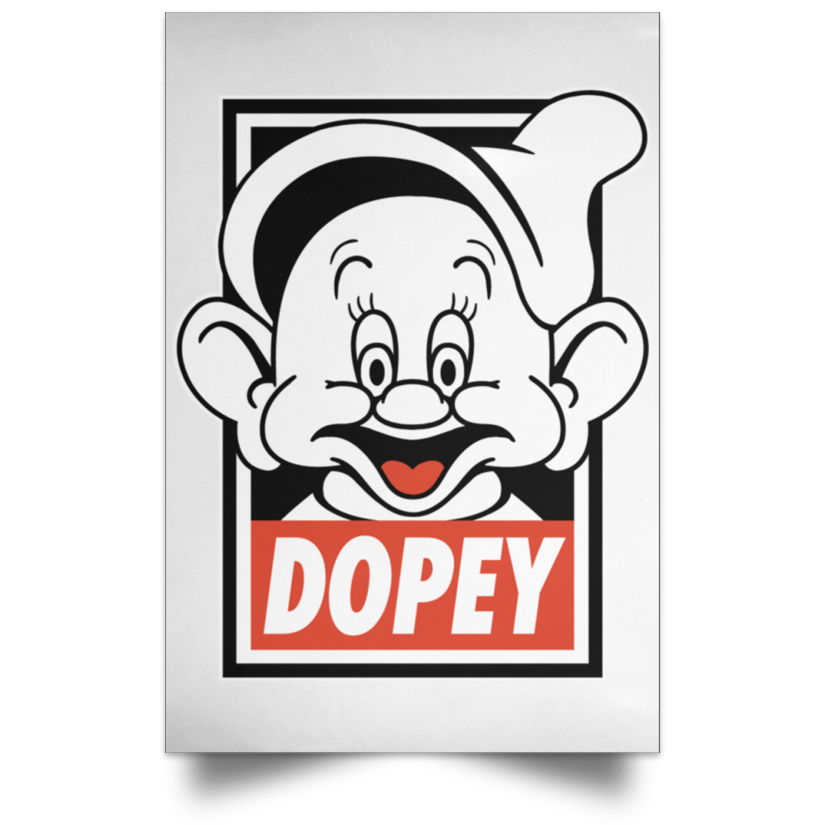 Housewares White / 12" x 18" Dopey Portrait Poster