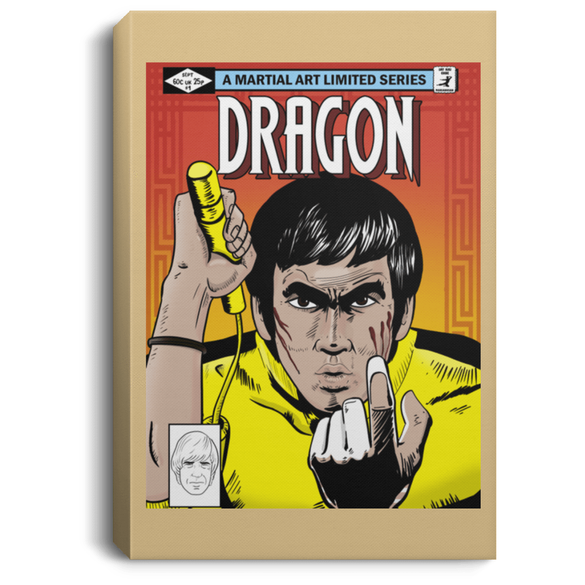 Housewares Tan / 8" x 12" Dragon Premium Portrait Canvas