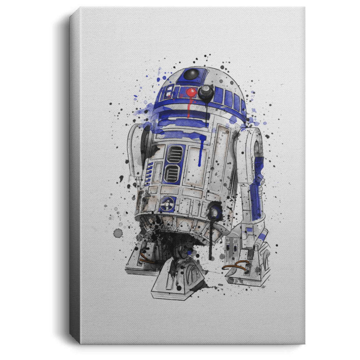 Housewares White / 8" x 12" Droid Watercolor Premium Portrait Canvas