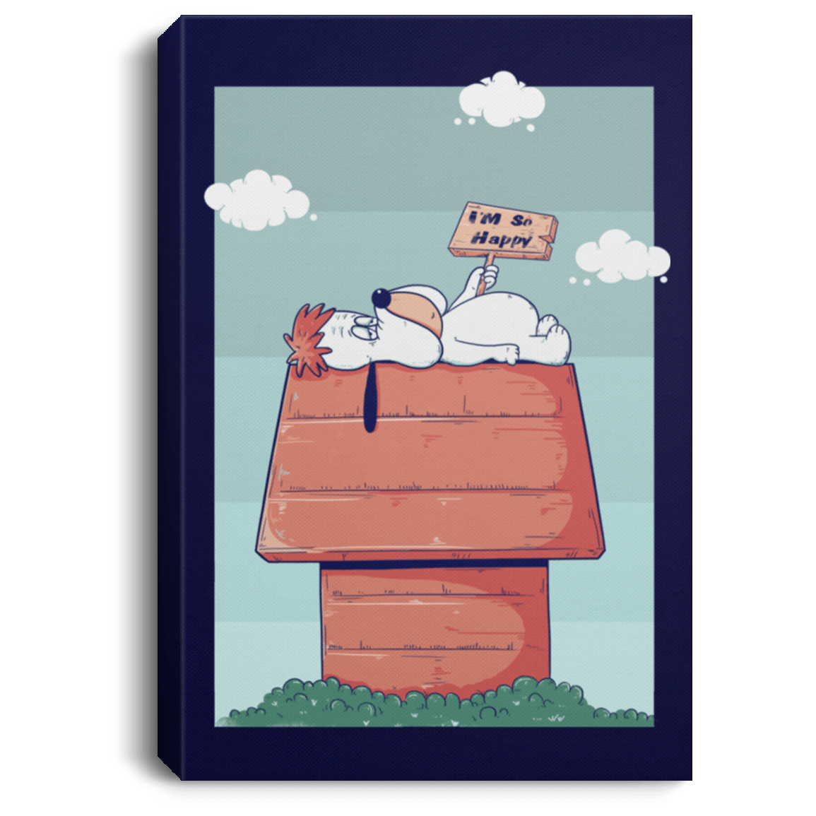 Housewares Navy / 8" x 12" Droopy Premium Portrait Canvas