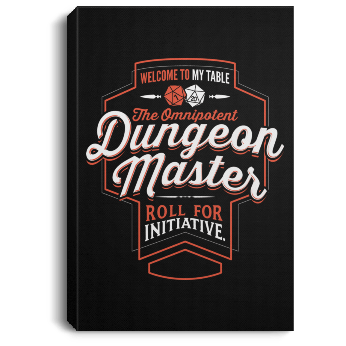 Housewares Black / 8" x 12" Dungeon Master Premium Portrait Canvas