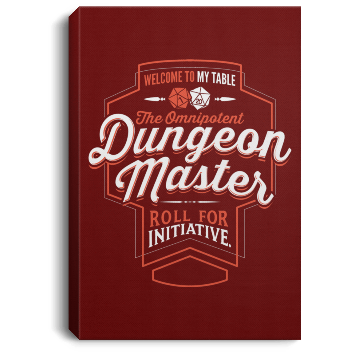 Housewares Maroon / 8" x 12" Dungeon Master Premium Portrait Canvas