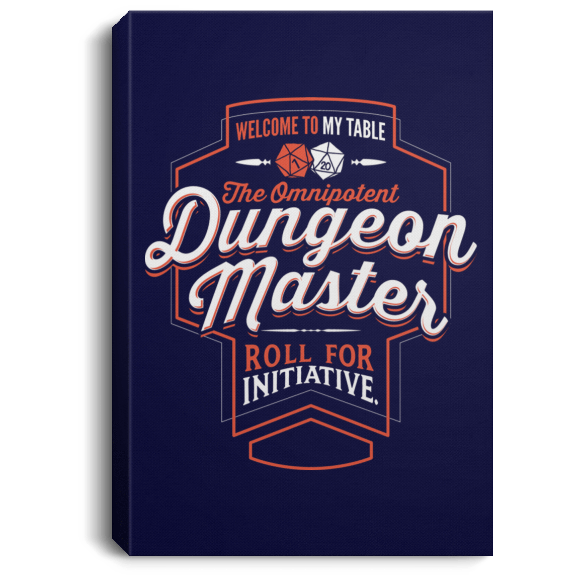 Housewares Navy / 8" x 12" Dungeon Master Premium Portrait Canvas