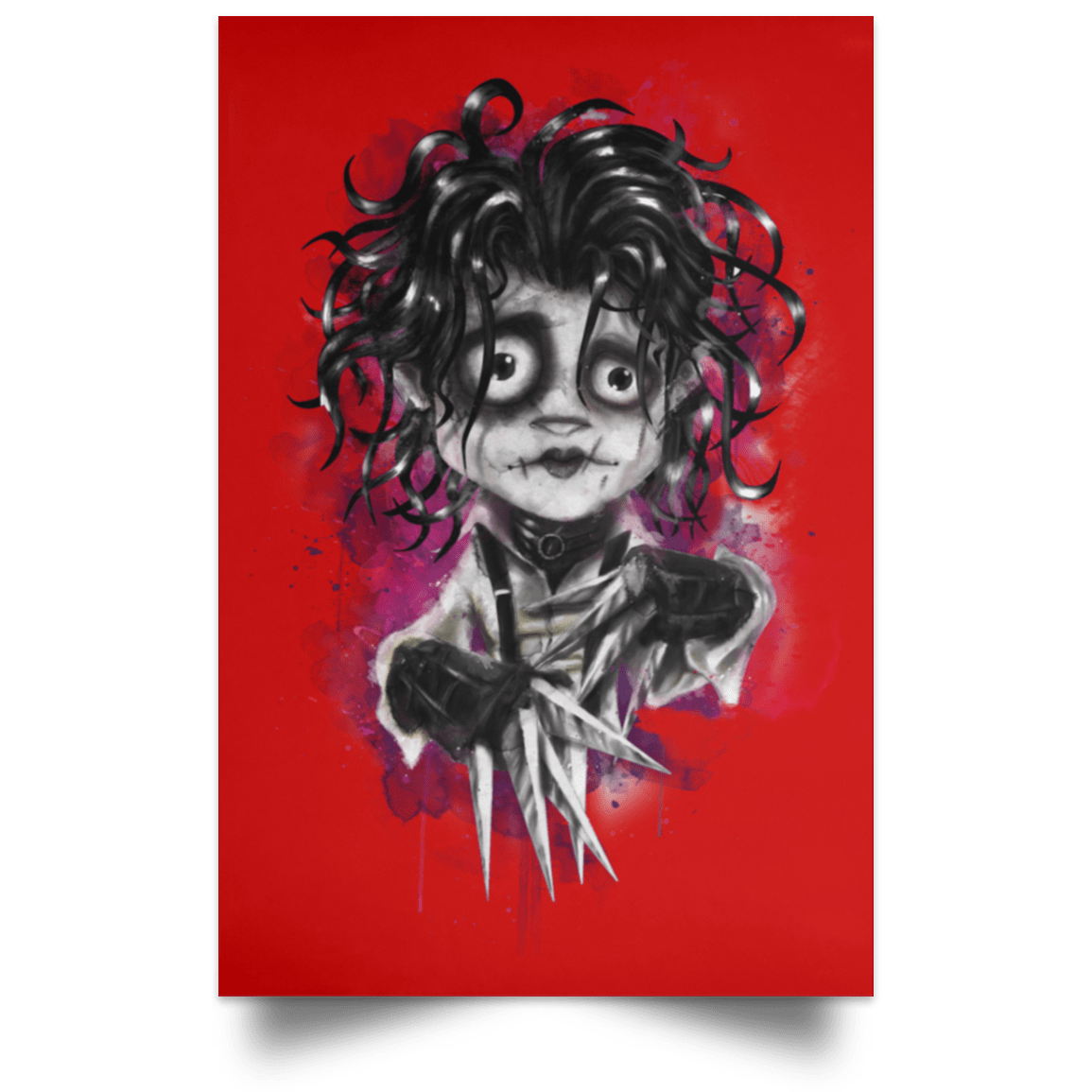 Housewares Red / 12" x 18" Edward Portrait Poster