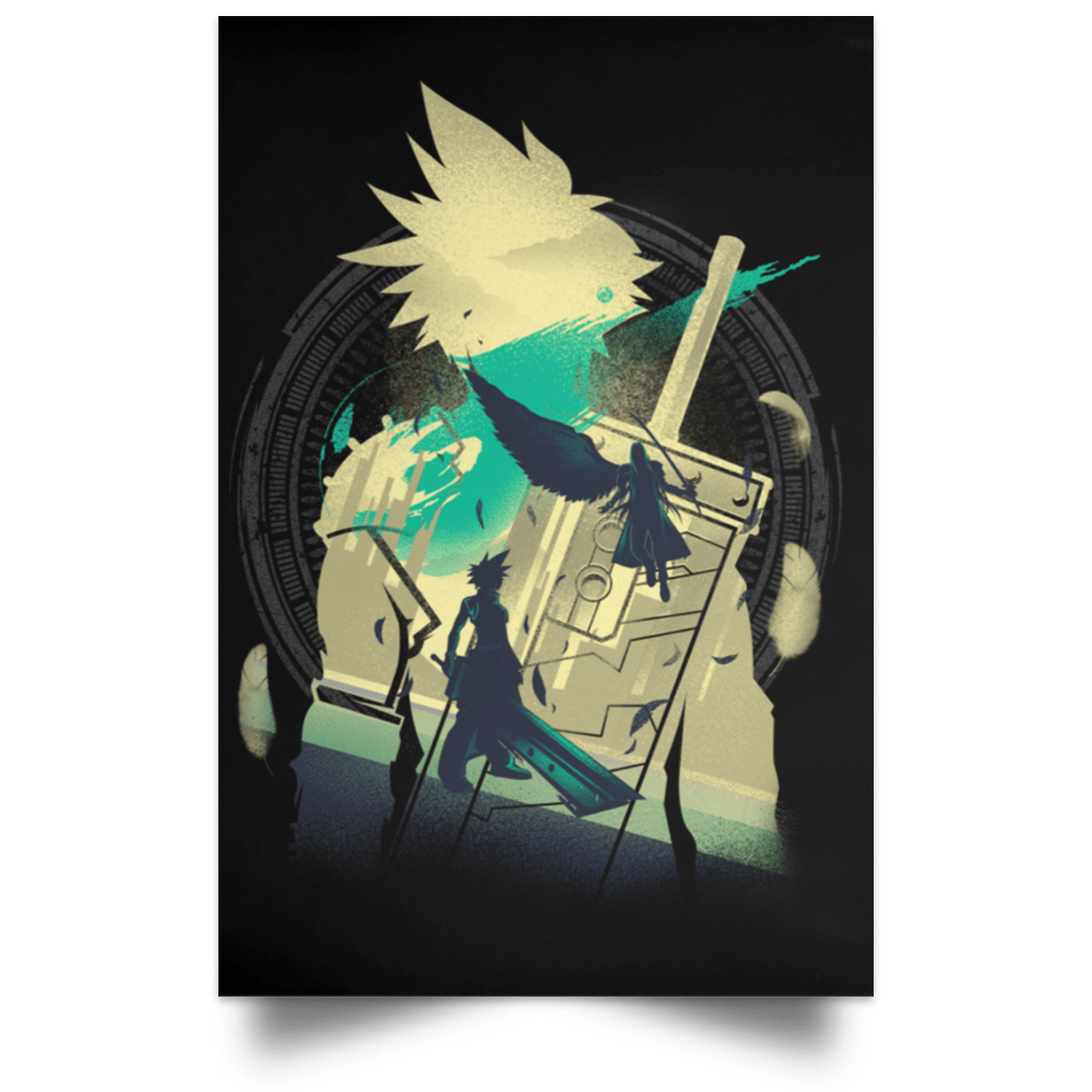 Housewares Black / 12" x 18" EX-Soldier of the VII Portrait Poster