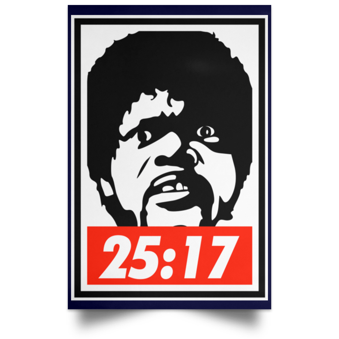 Housewares Navy / 12" x 18" Ezekiel rules Portrait Poster