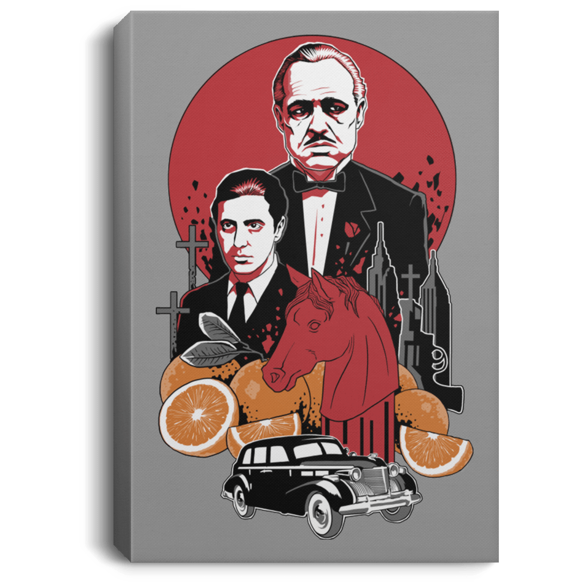 Housewares Gray / 8" x 12" Family Cursed Premium Portrait Canvas