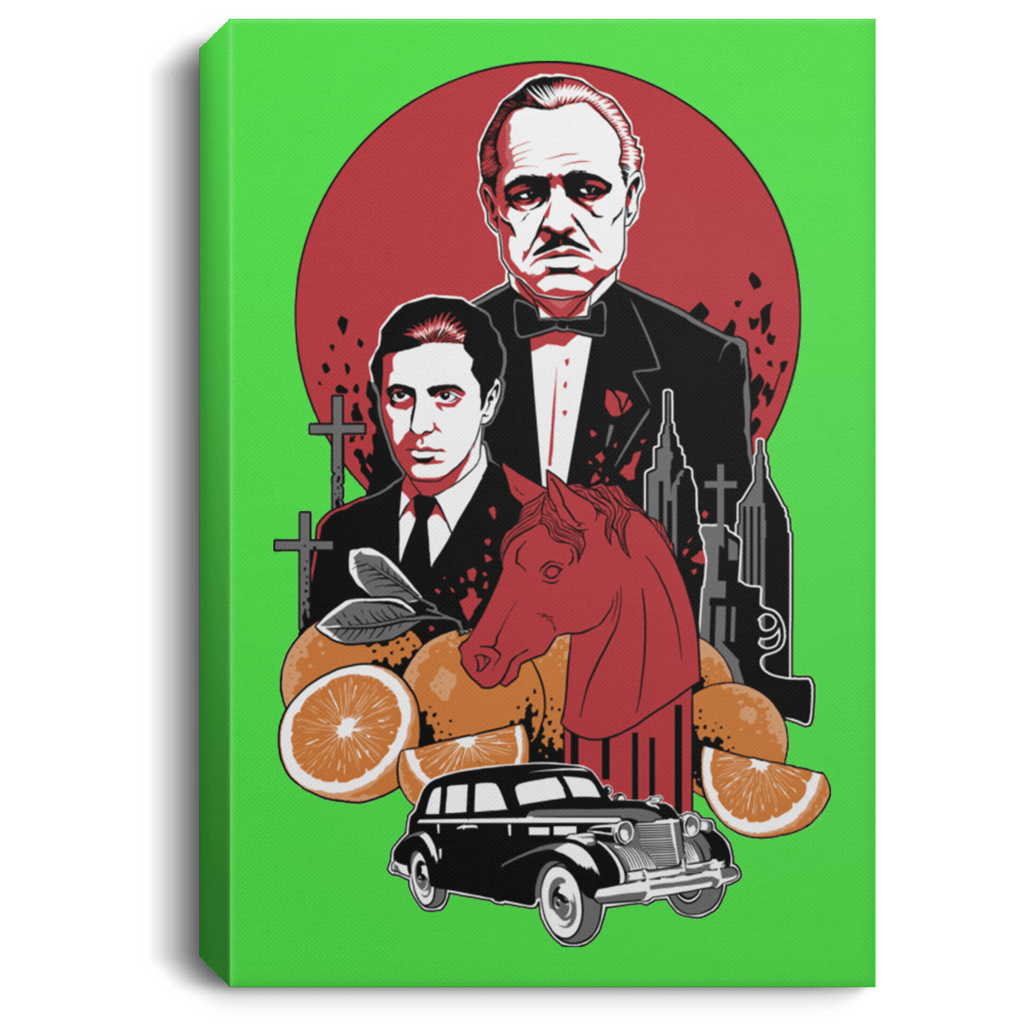 Housewares Kelly / 8" x 12" Family Cursed Premium Portrait Canvas