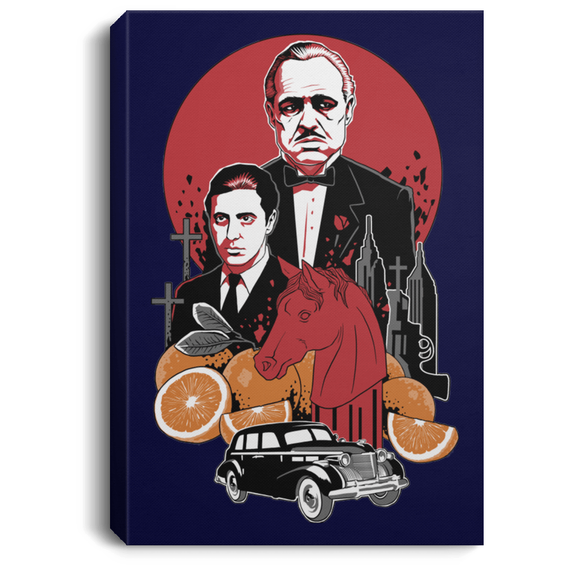 Housewares Navy / 8" x 12" Family Cursed Premium Portrait Canvas