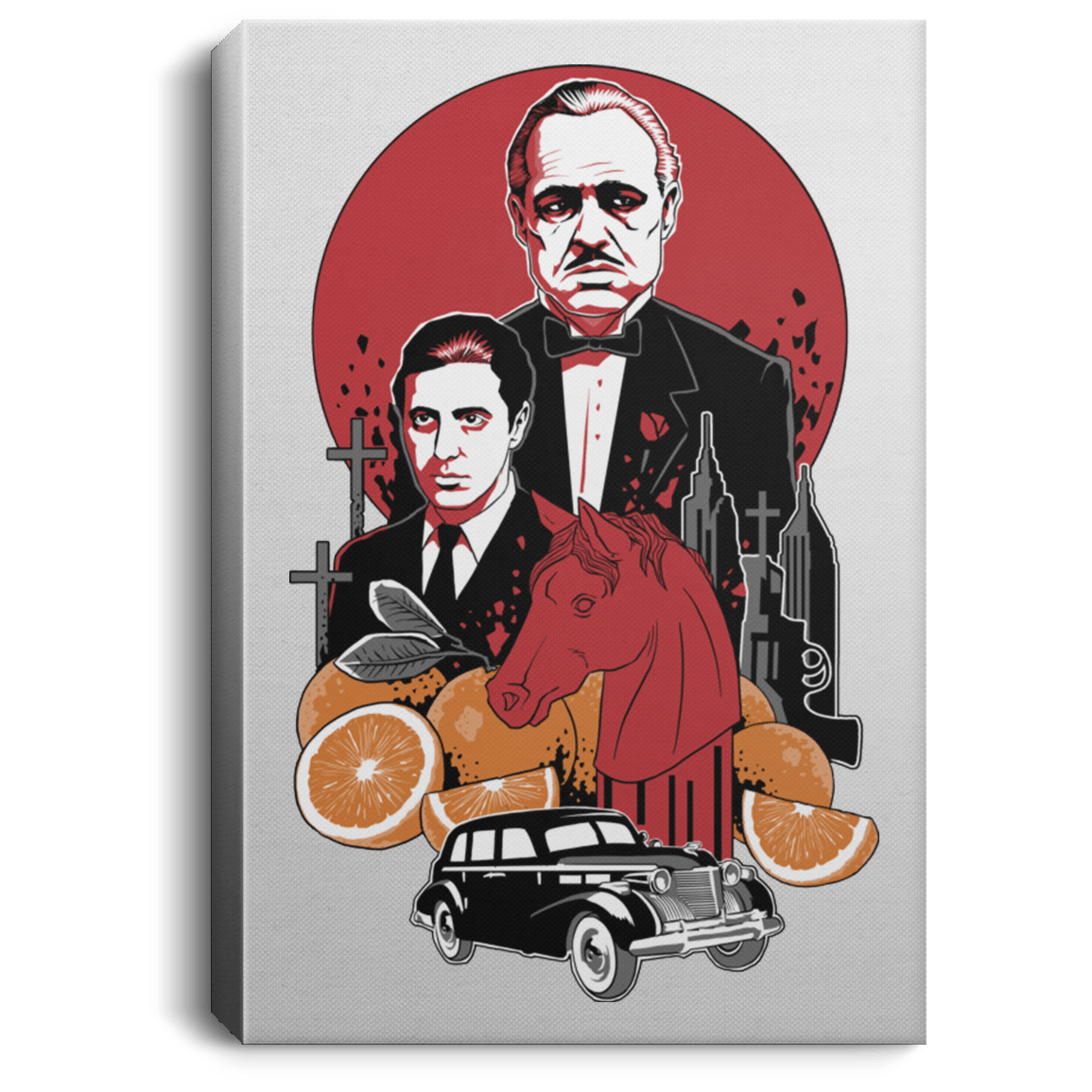 Housewares White / 8" x 12" Family Cursed Premium Portrait Canvas