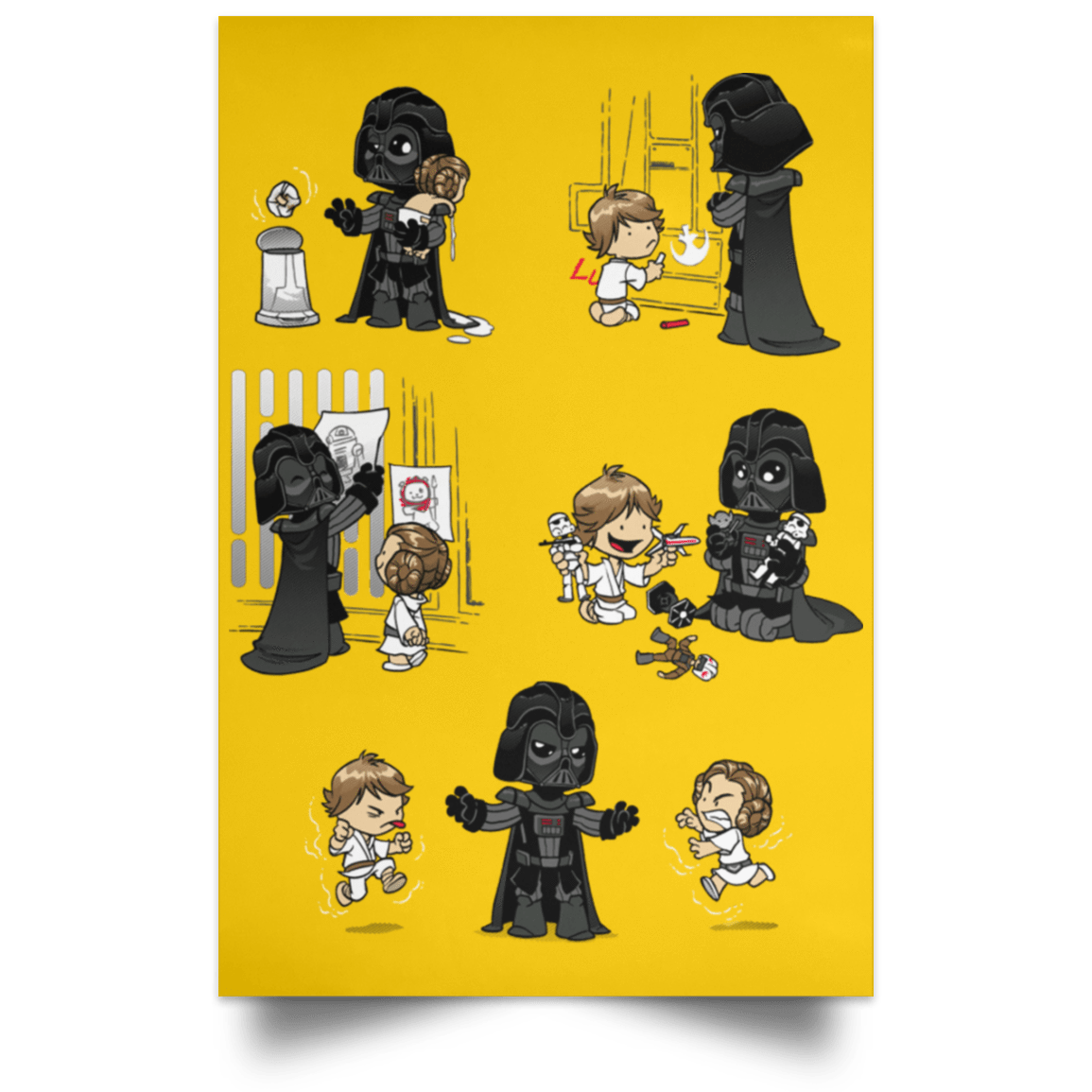 Housewares Athletic Gold / 12" x 18" Father of the Year Portrait Poster