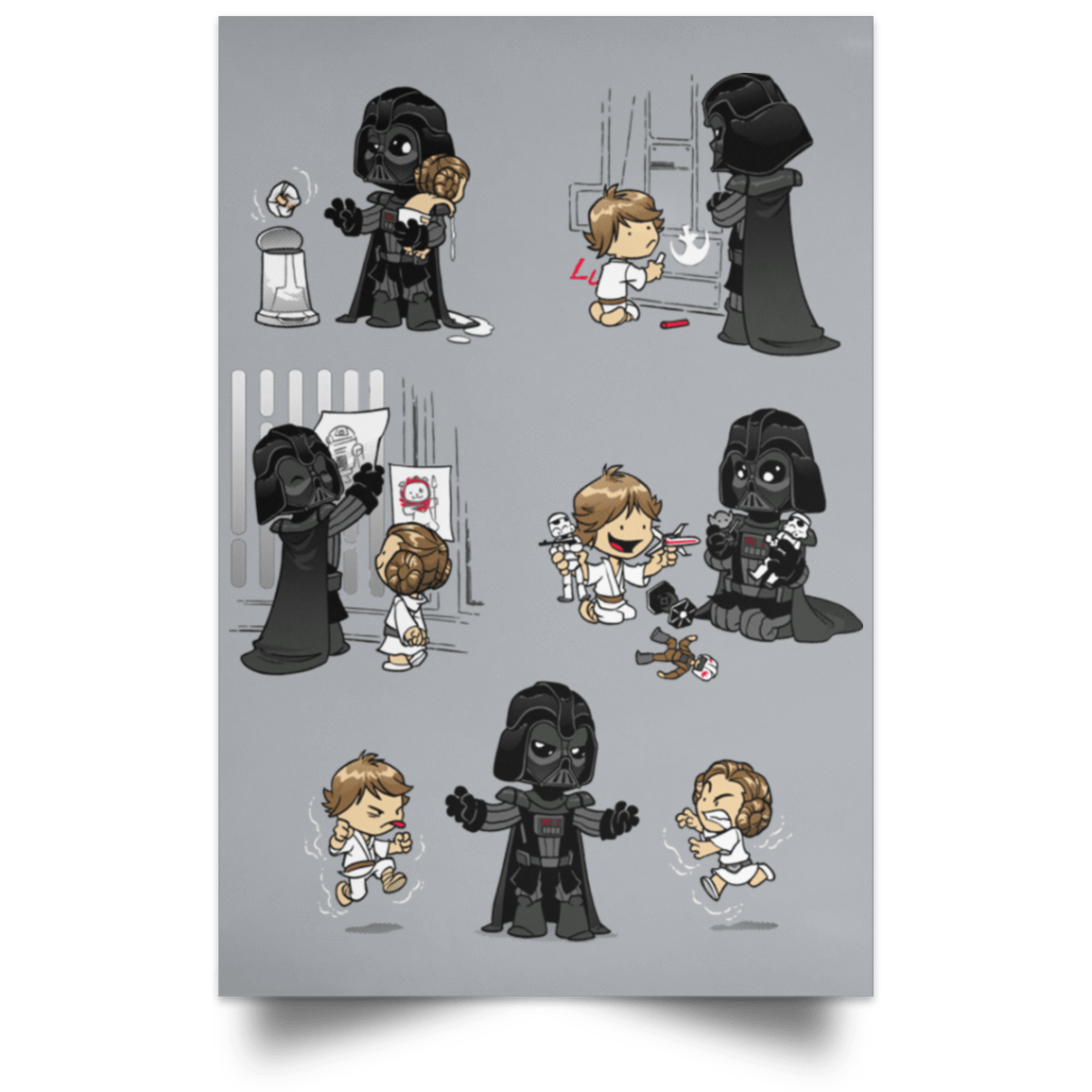 Housewares Grey / 12" x 18" Father of the Year Portrait Poster