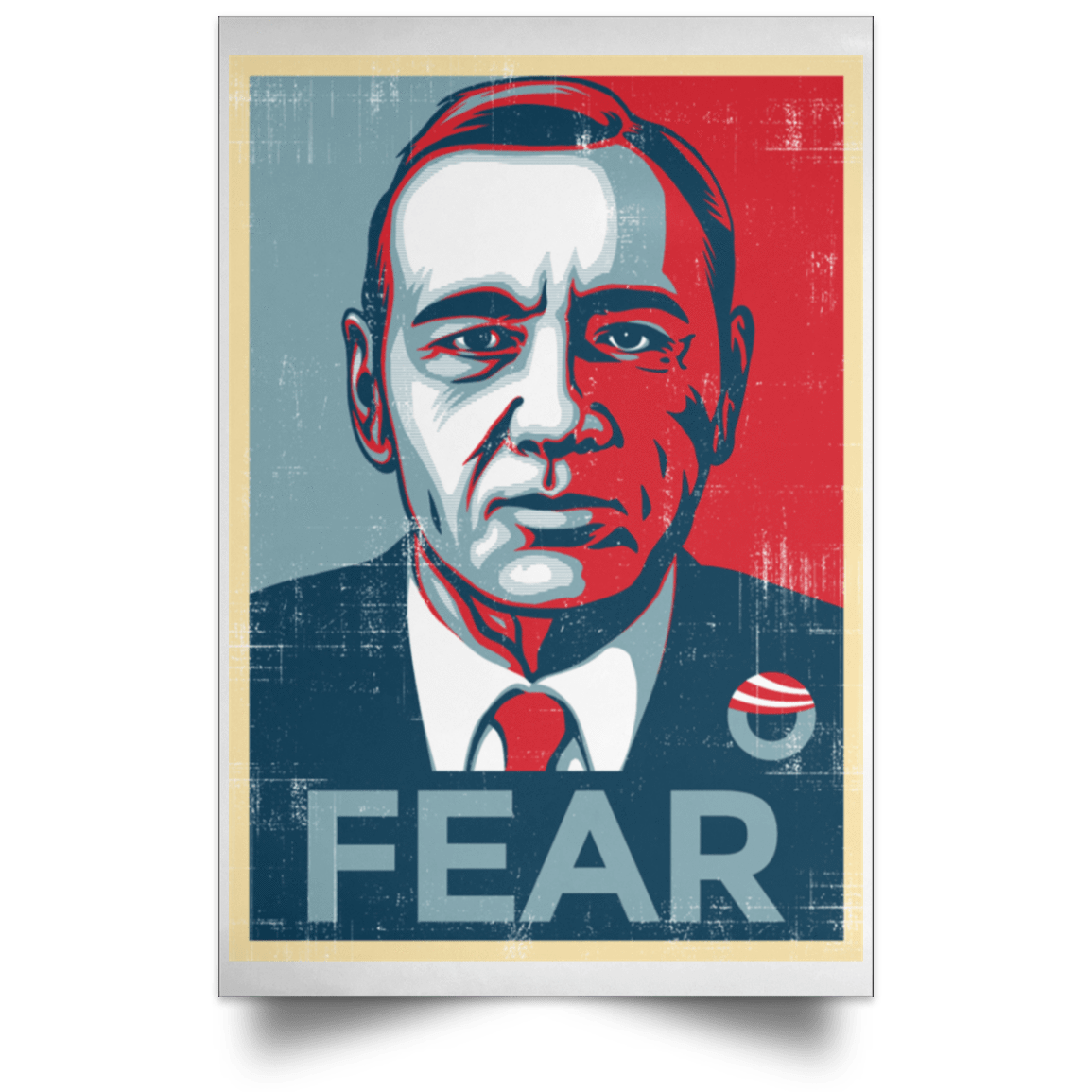 Housewares White / 12" x 18" fear Portrait Poster