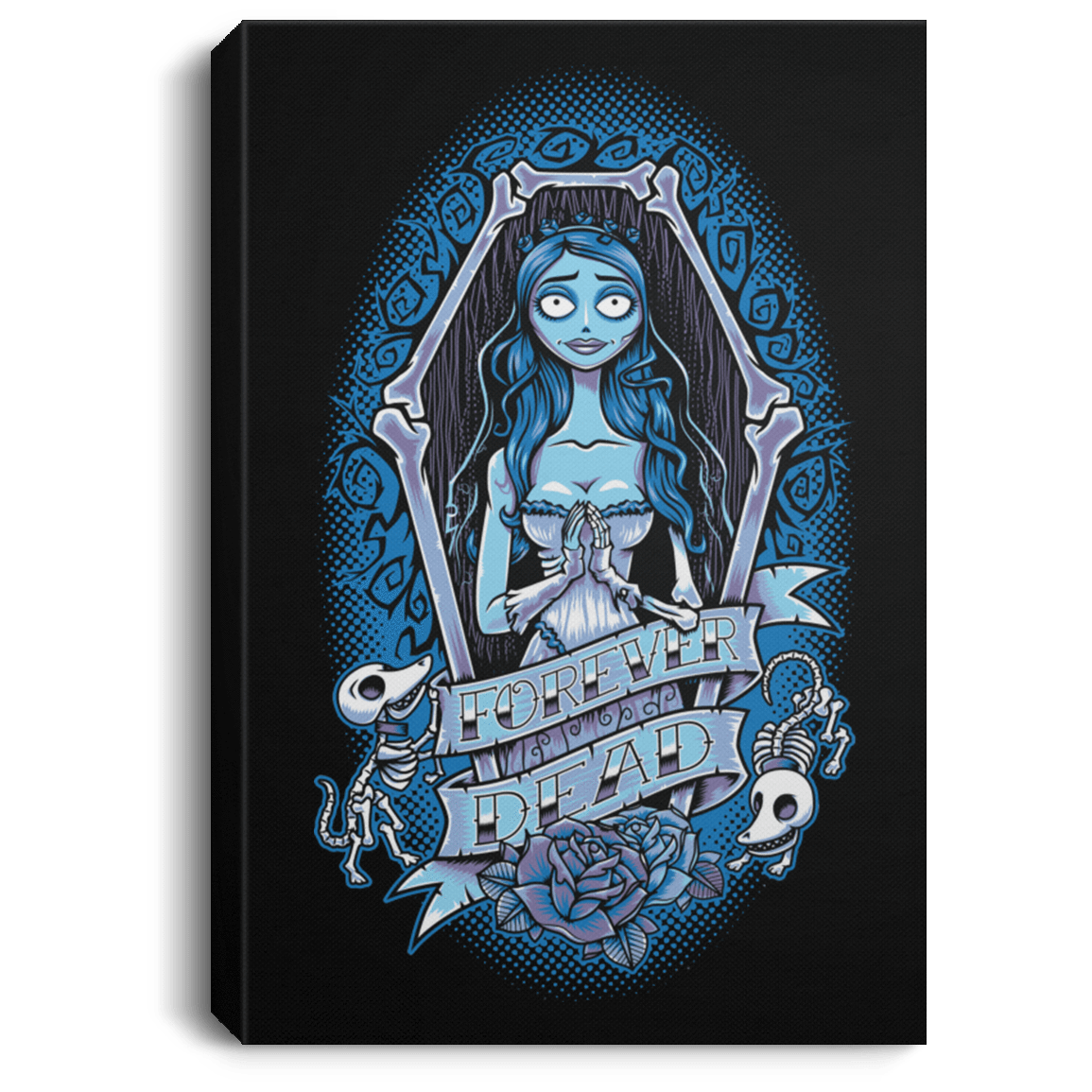 Housewares Black / 8" x 12" Forever Dead Premium Portrait Canvas