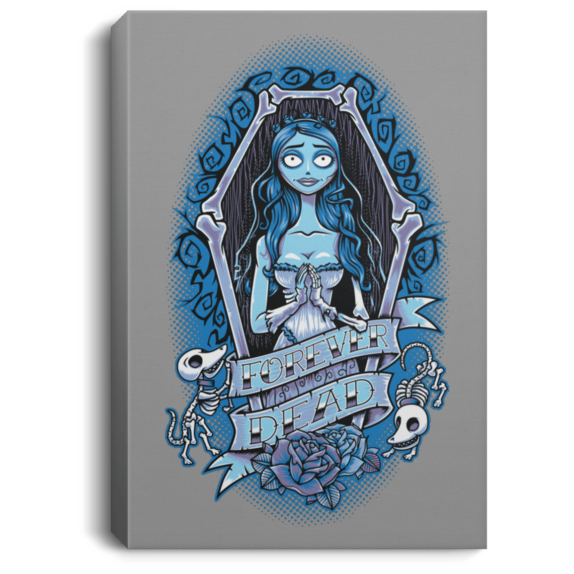 Housewares Gray / 8" x 12" Forever Dead Premium Portrait Canvas