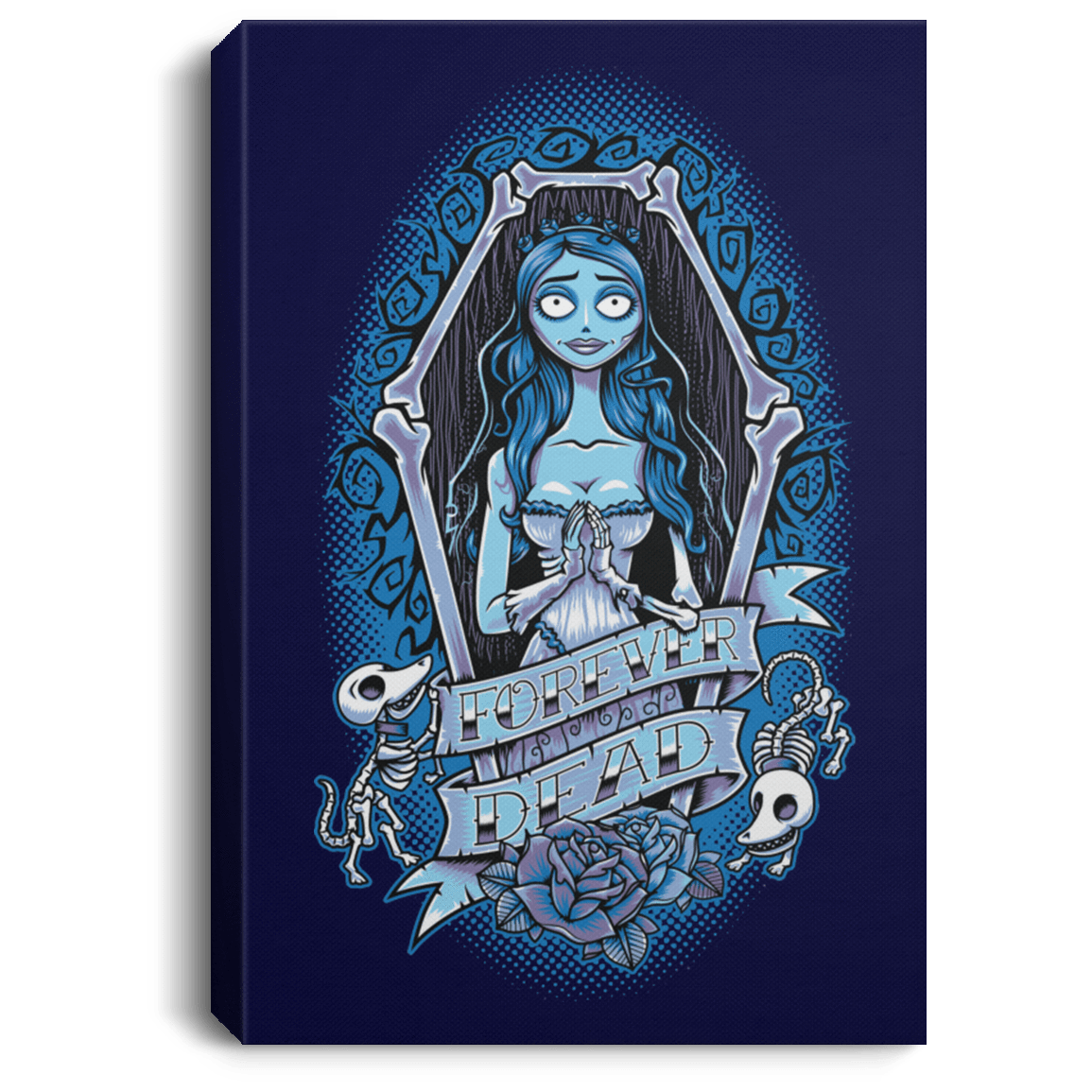Housewares Navy / 8" x 12" Forever Dead Premium Portrait Canvas