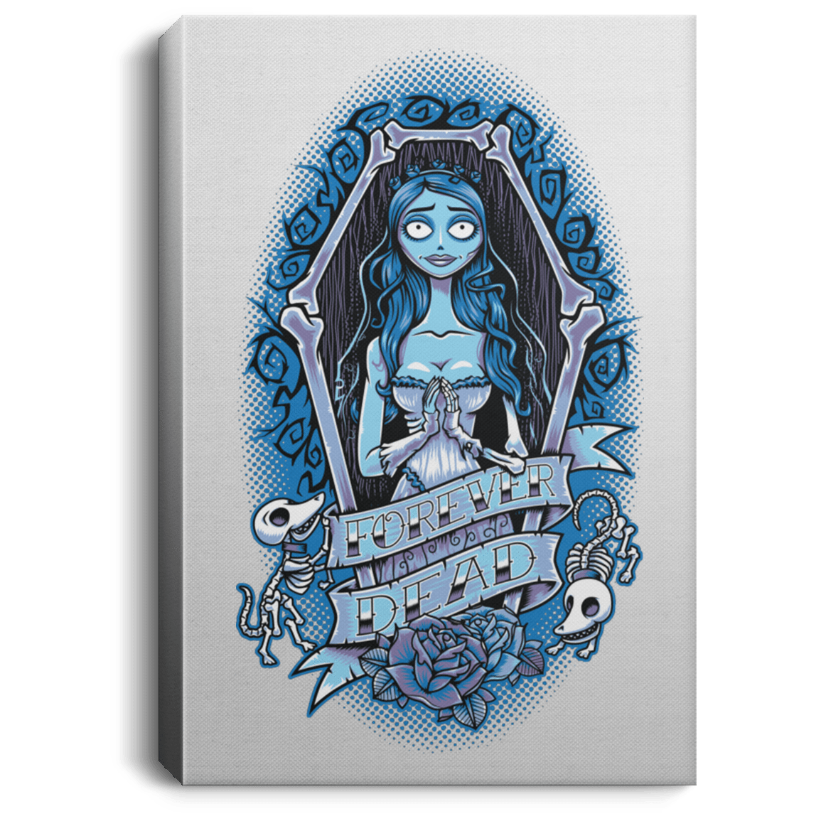Housewares White / 8" x 12" Forever Dead Premium Portrait Canvas