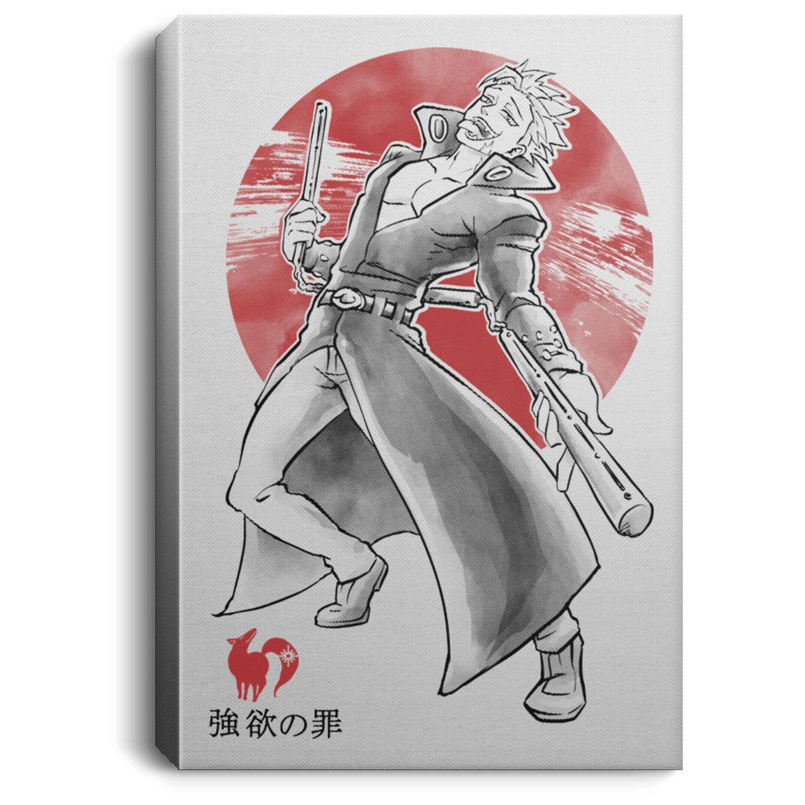 Housewares White / 8" x 12" Fox Greed Premium Portrait Canvas