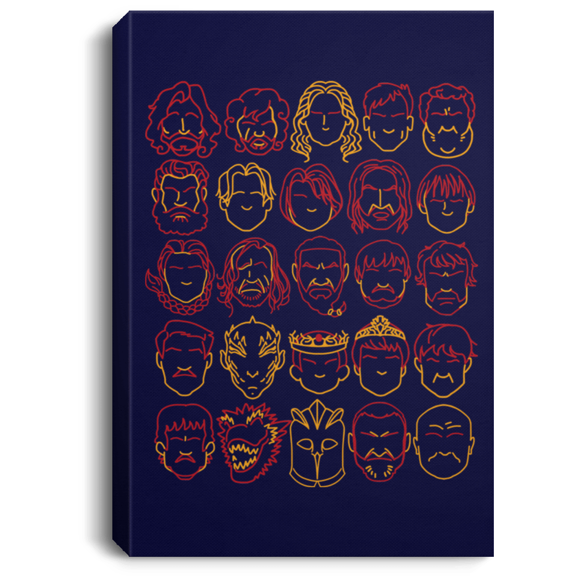 Housewares Navy / 8" x 12" Game of Thrones Minimalism Premium Portrait Canvas