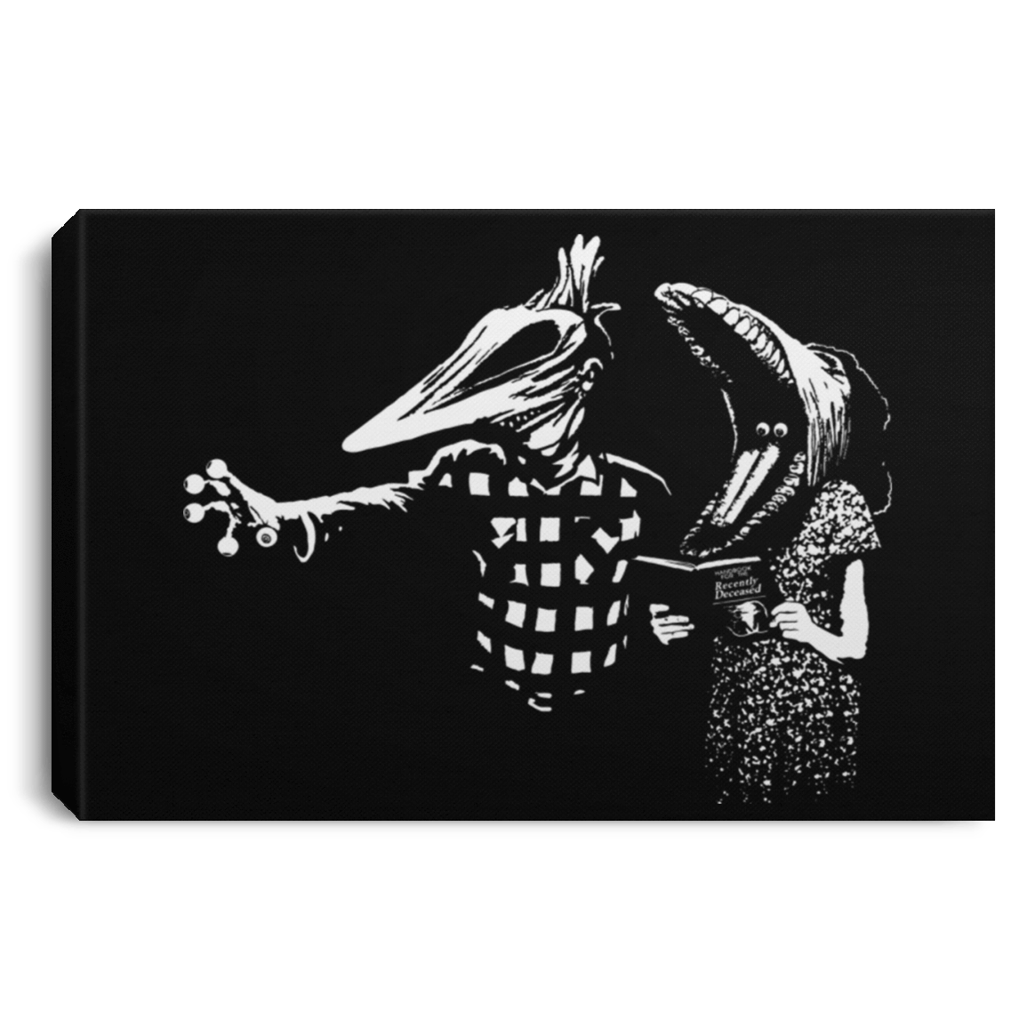 Housewares Black / 12" x 8" Ghost Fiction Premium Landscape Canvas