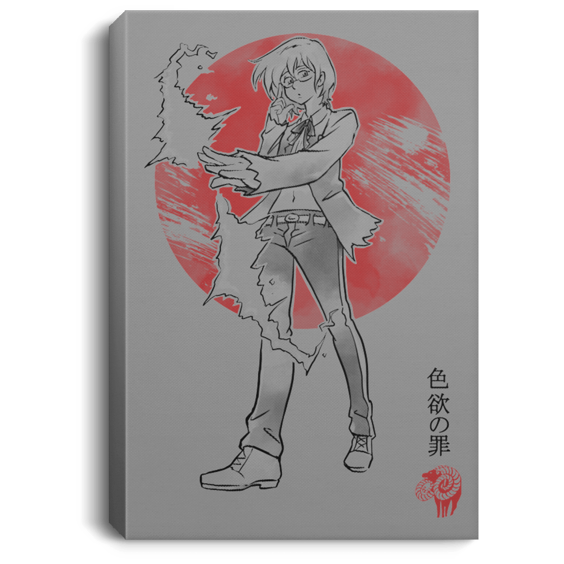 Housewares Gray / 8" x 12" Goat Lust Premium Portrait Canvas