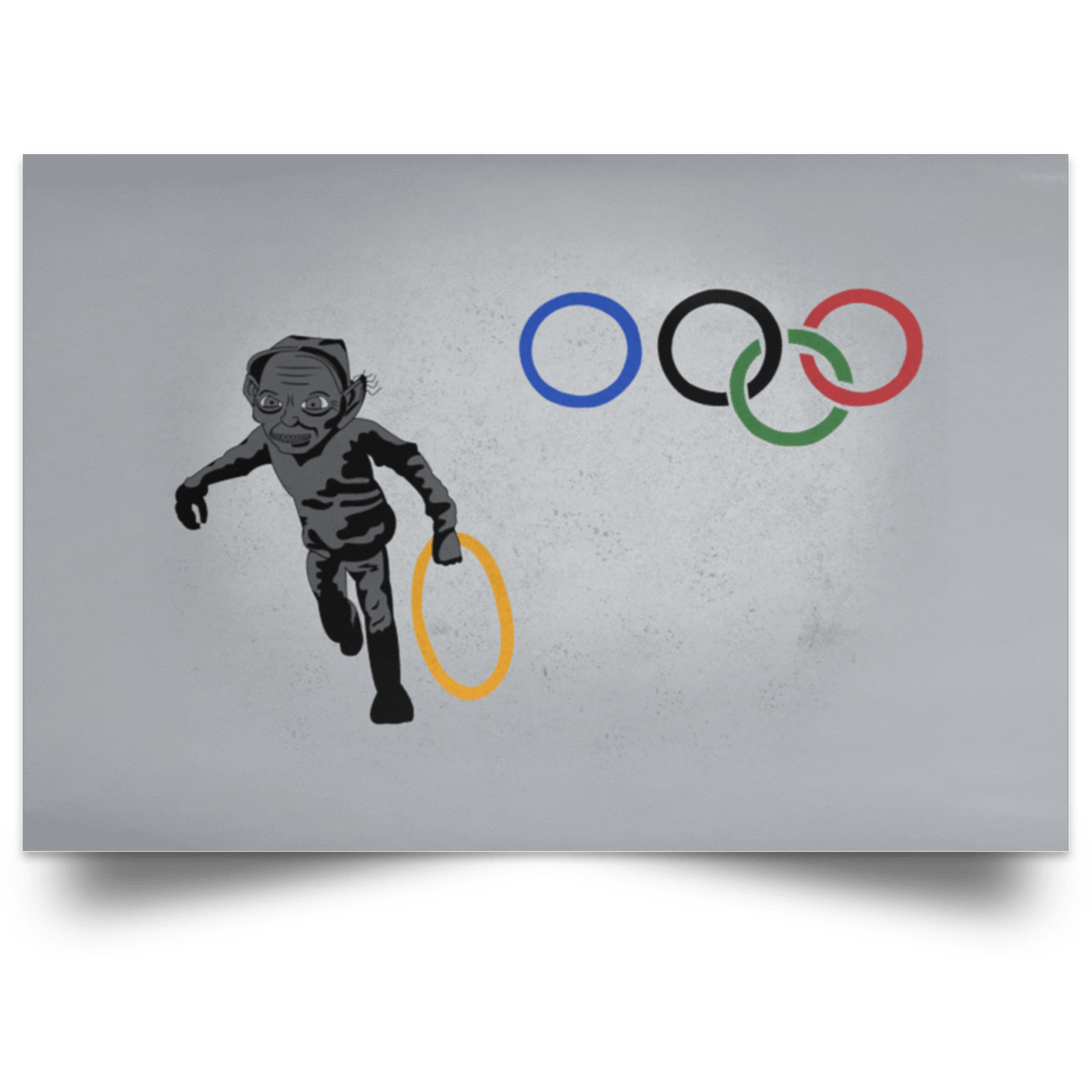 Housewares Grey / 18" x 12" Gollympics Landscape Poster