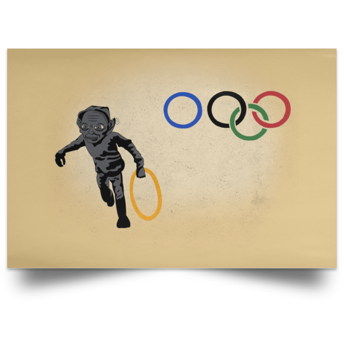 Housewares Tan / 18" x 12" Gollympics Landscape Poster