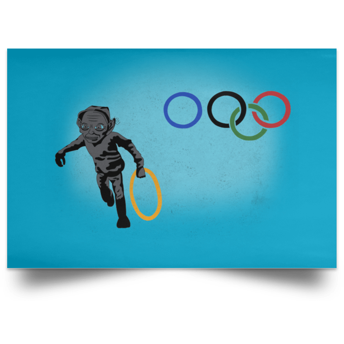 Housewares Turquoise / 18" x 12" Gollympics Landscape Poster