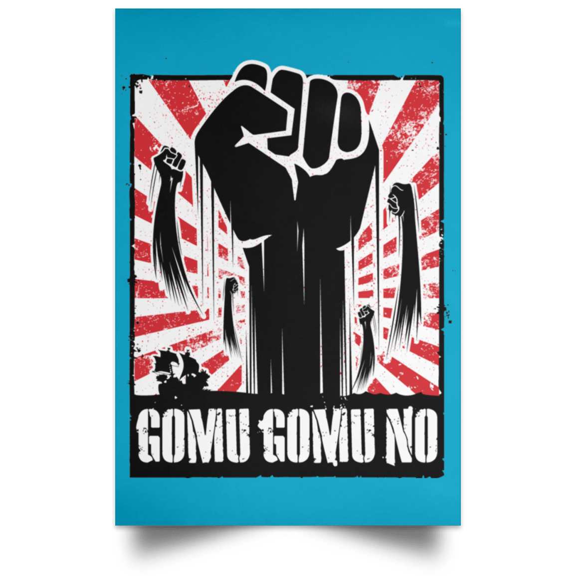 Housewares Turquoise / 12" x 18" GOMU GOMU NO Portrait Poster