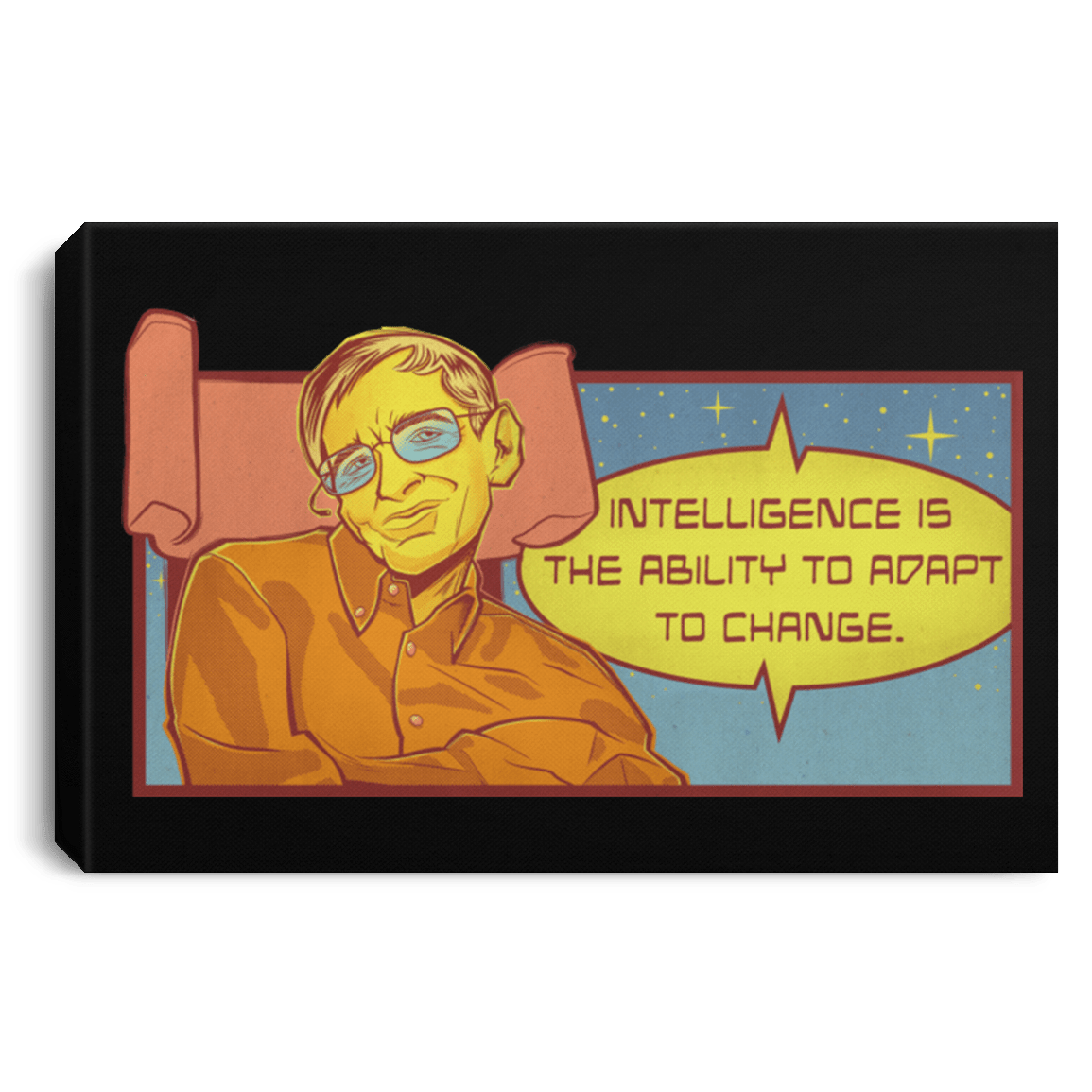 Housewares Black / 12" x 8" HAWKING intelligance Premium Landscape Canvas