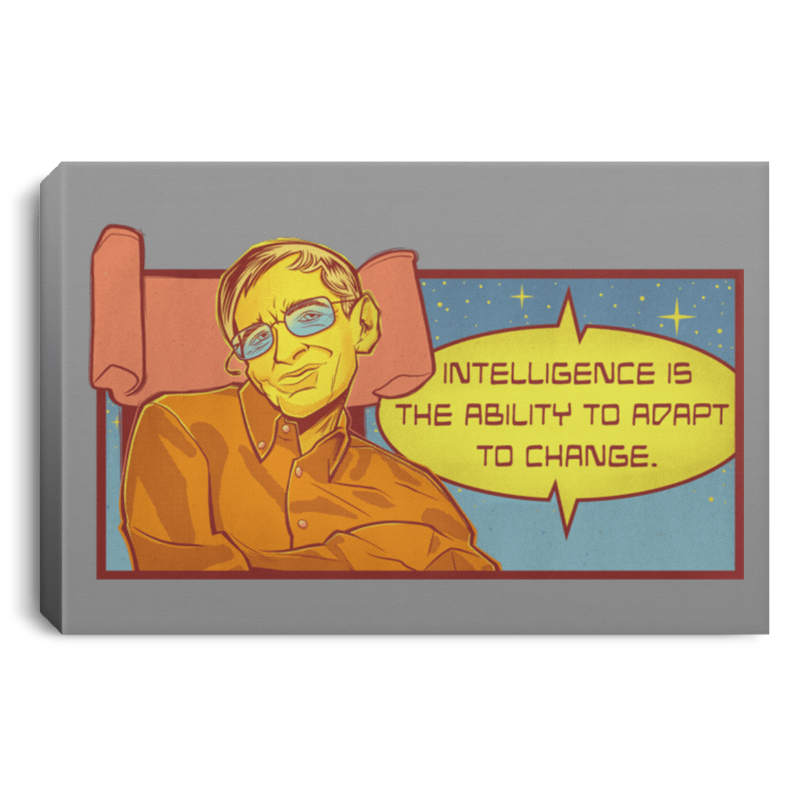 Housewares Gray / 12" x 8" HAWKING intelligance Premium Landscape Canvas