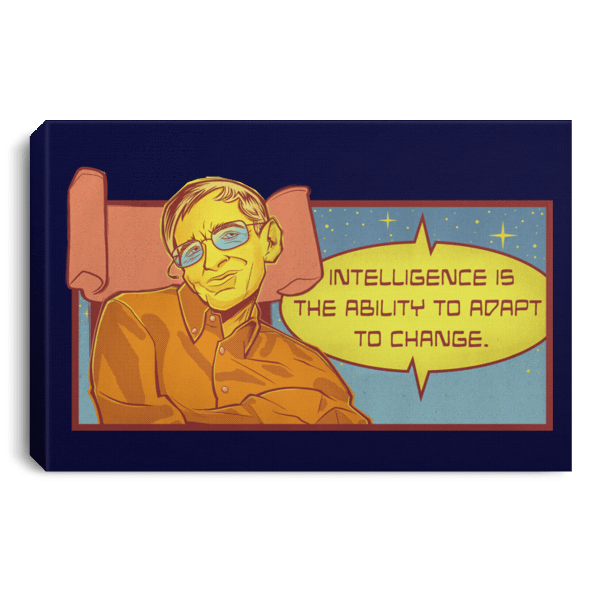 Housewares Navy / 12" x 8" HAWKING intelligance Premium Landscape Canvas