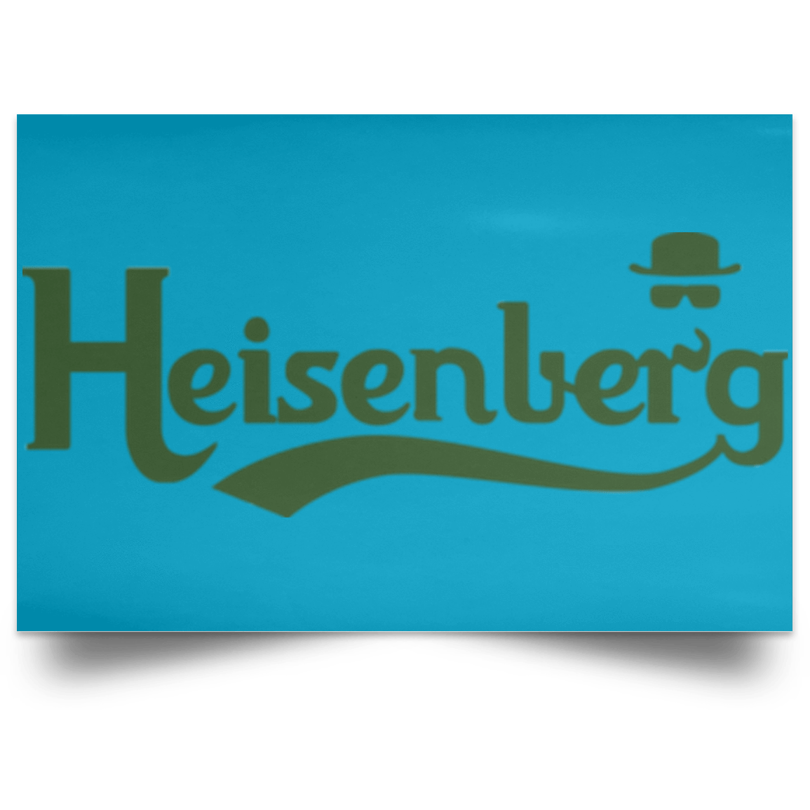 Housewares Turquoise / 18" x 12" Heisenberg 2 Landscape Poster