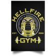 Housewares Black / 12" x 18" Hellfire Gym Portrait Poster