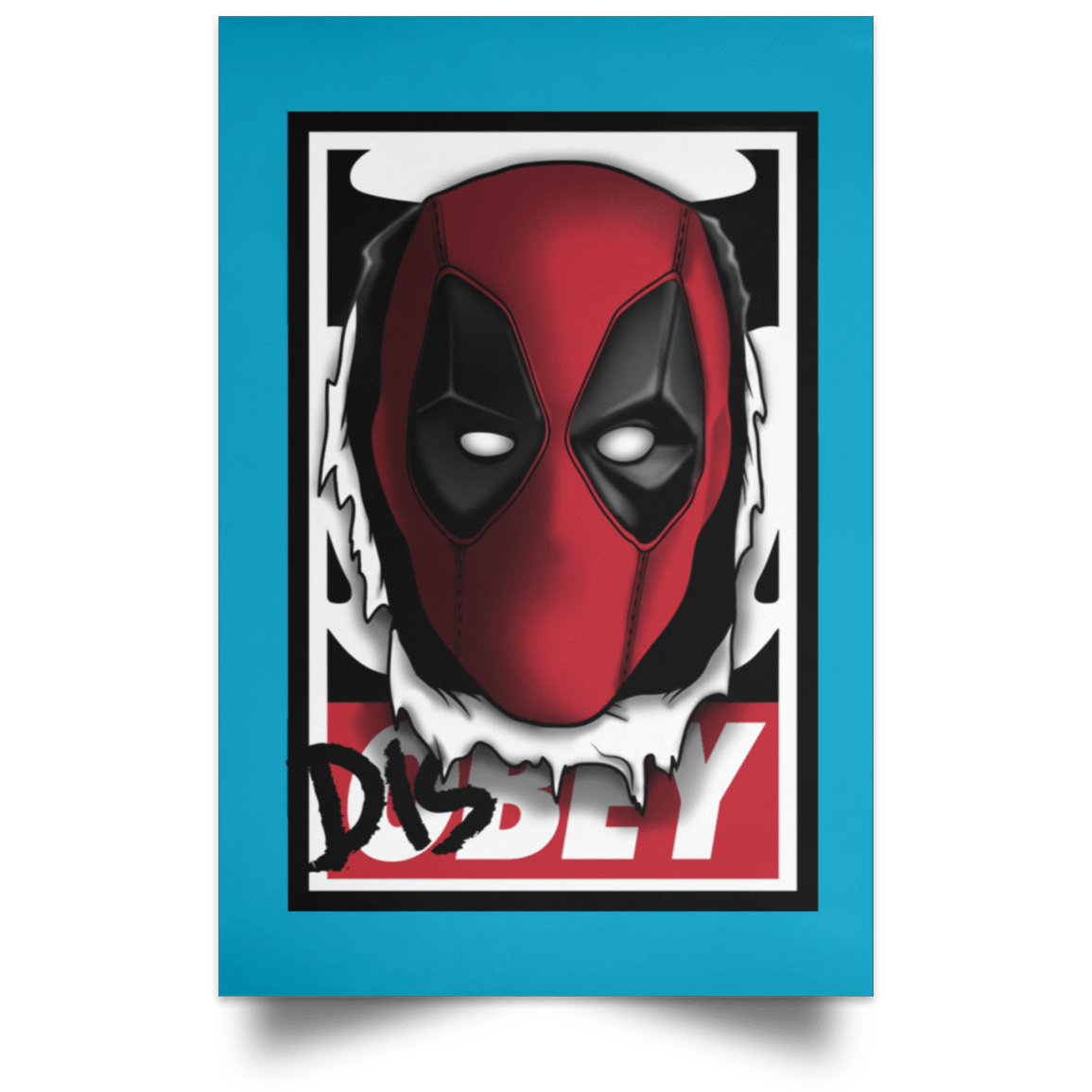 Housewares Turquoise / 12" x 18" Hi there Portrait Poster