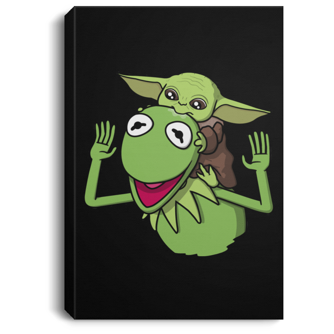 Housewares Black / 8" x 12" Hungry Baby Premium Portrait Canvas