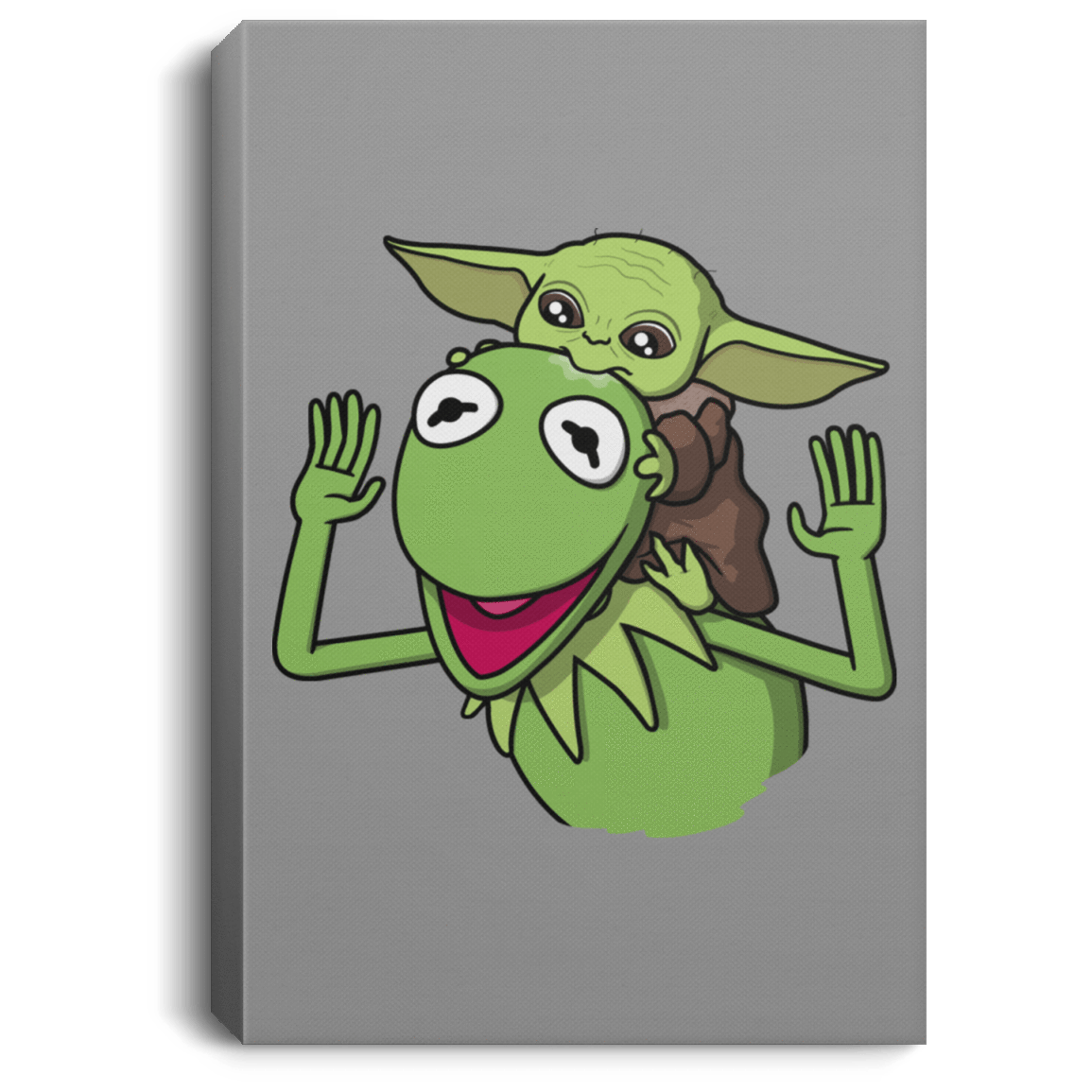 Housewares Gray / 8" x 12" Hungry Baby Premium Portrait Canvas