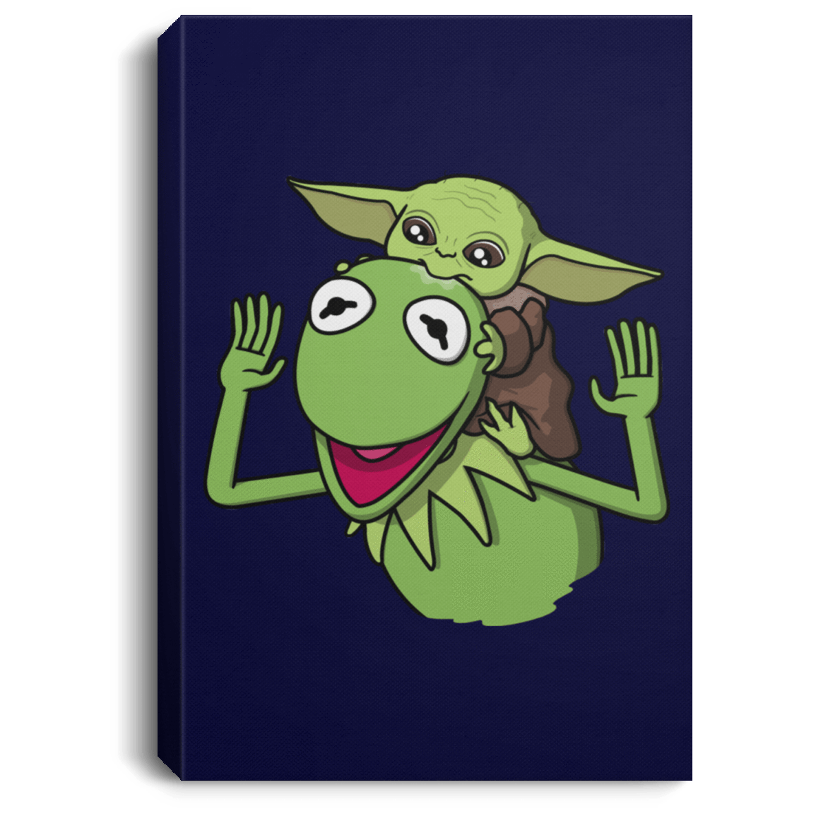 Housewares Navy / 8" x 12" Hungry Baby Premium Portrait Canvas