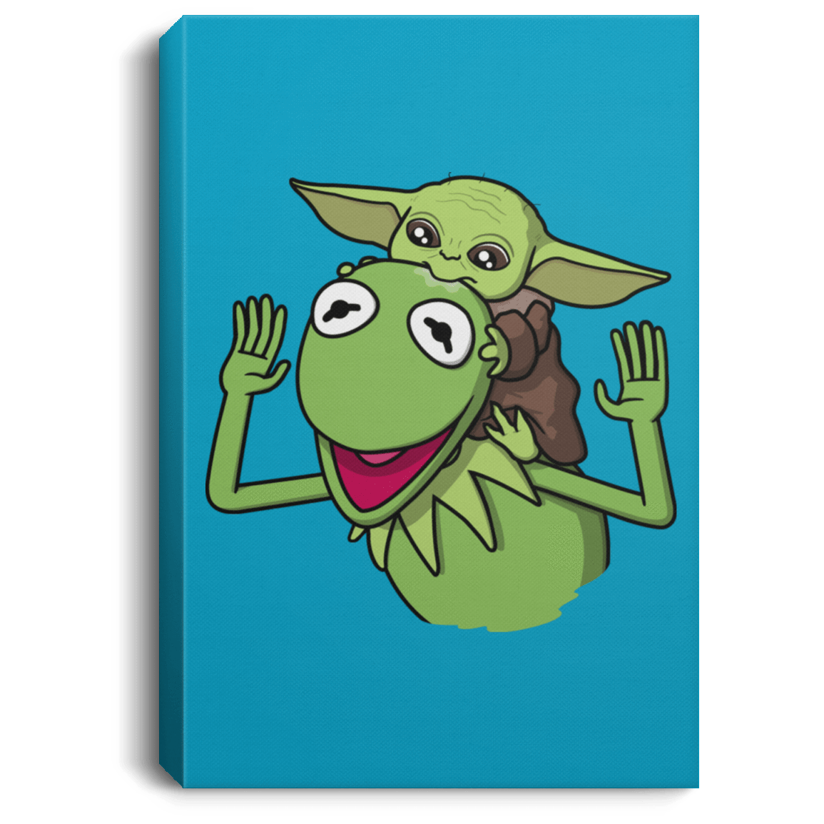 Housewares Turquoise / 8" x 12" Hungry Baby Premium Portrait Canvas