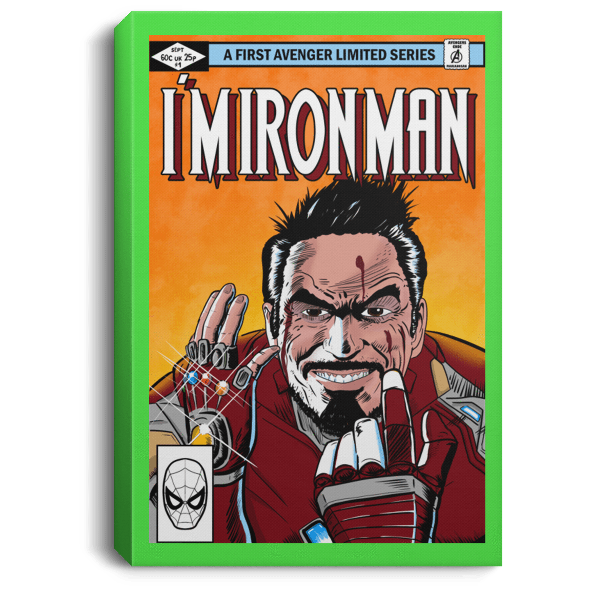 Housewares Kelly / 8" x 12" I Am Ironman Premium Portrait Canvas