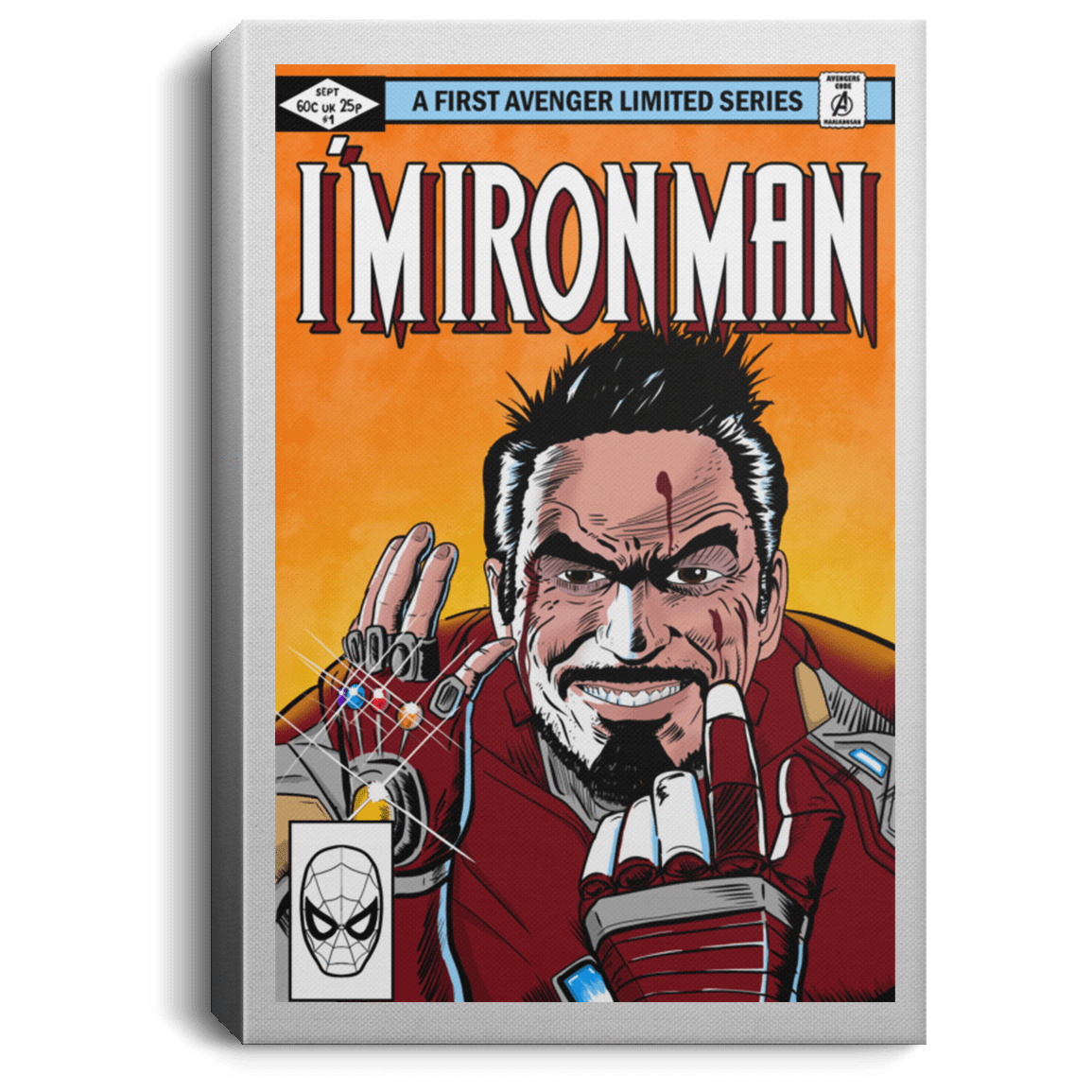 Housewares White / 8" x 12" I Am Ironman Premium Portrait Canvas