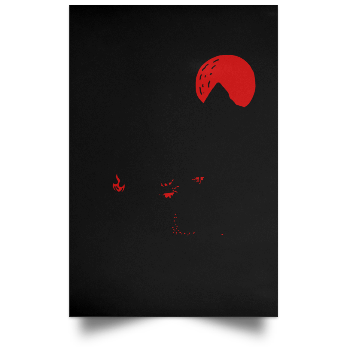 Housewares Black / 12" x 18" I Hate People Portrait Poster