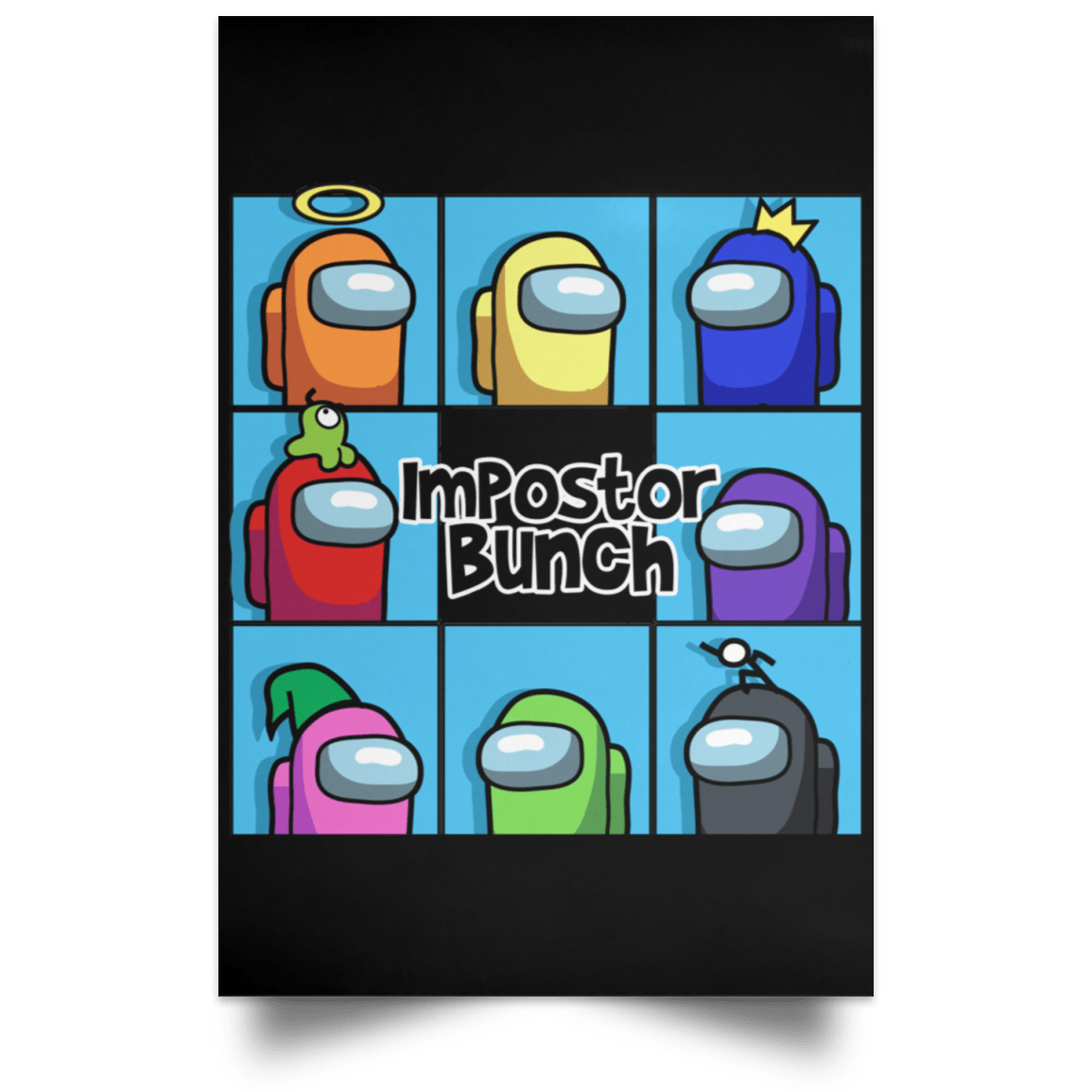 Housewares Black / 12" x 18" Imposter Bunch Portrait Poster