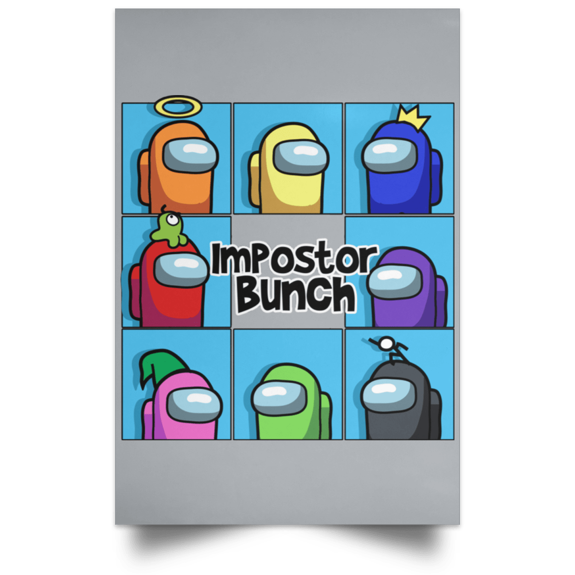 Housewares Grey / 12" x 18" Imposter Bunch Portrait Poster